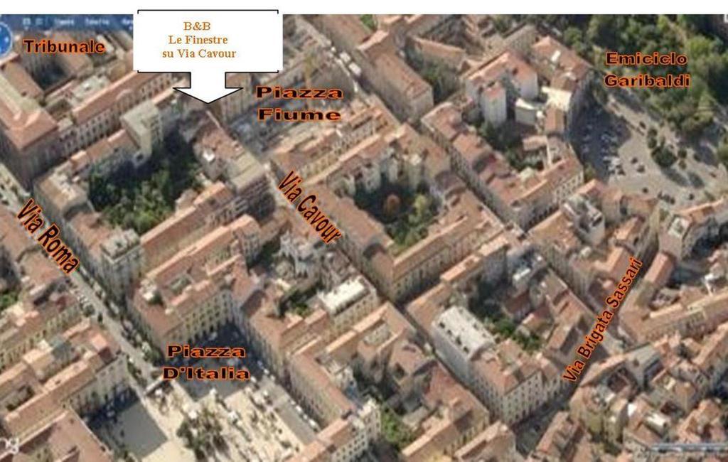 B&B Le Finestre Su Via Cavour Sassari Eksteriør billede